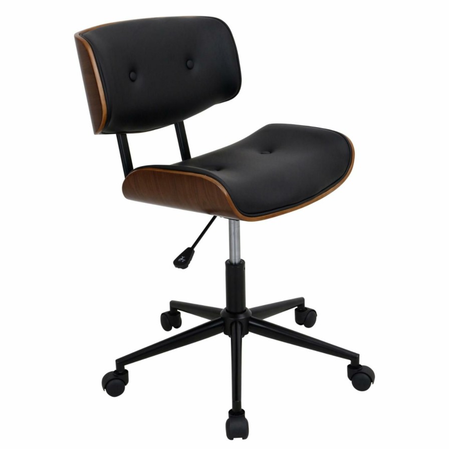 Task Chairs * | Coupon Task Chairs Lumisource Lombardi Height Adjustable Office Chair With Swivel