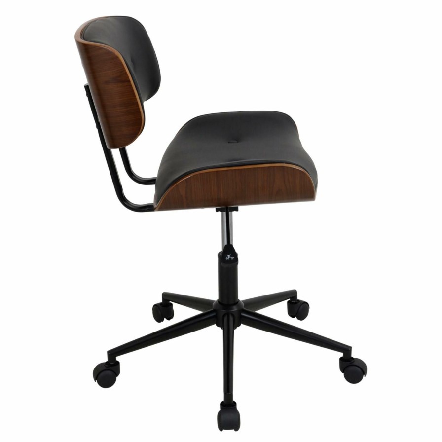 Task Chairs * | Coupon Task Chairs Lumisource Lombardi Height Adjustable Office Chair With Swivel