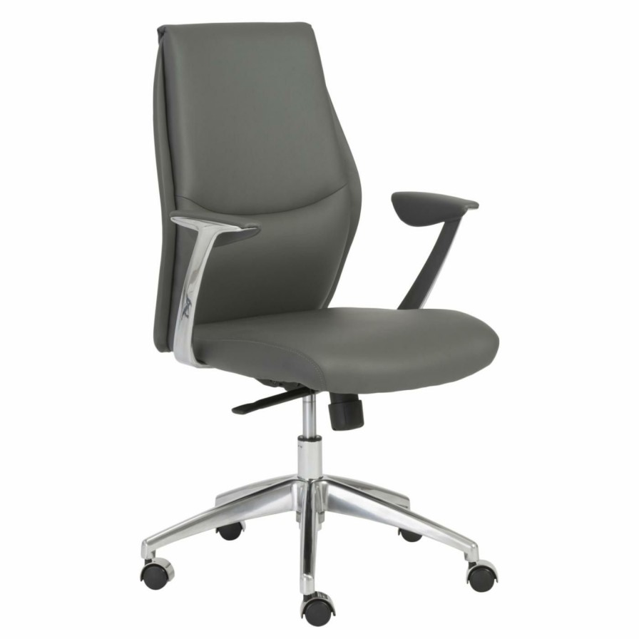 Task Chairs * | Wholesale Task Chairs Euro Style Crosby Low-Back Office Chair