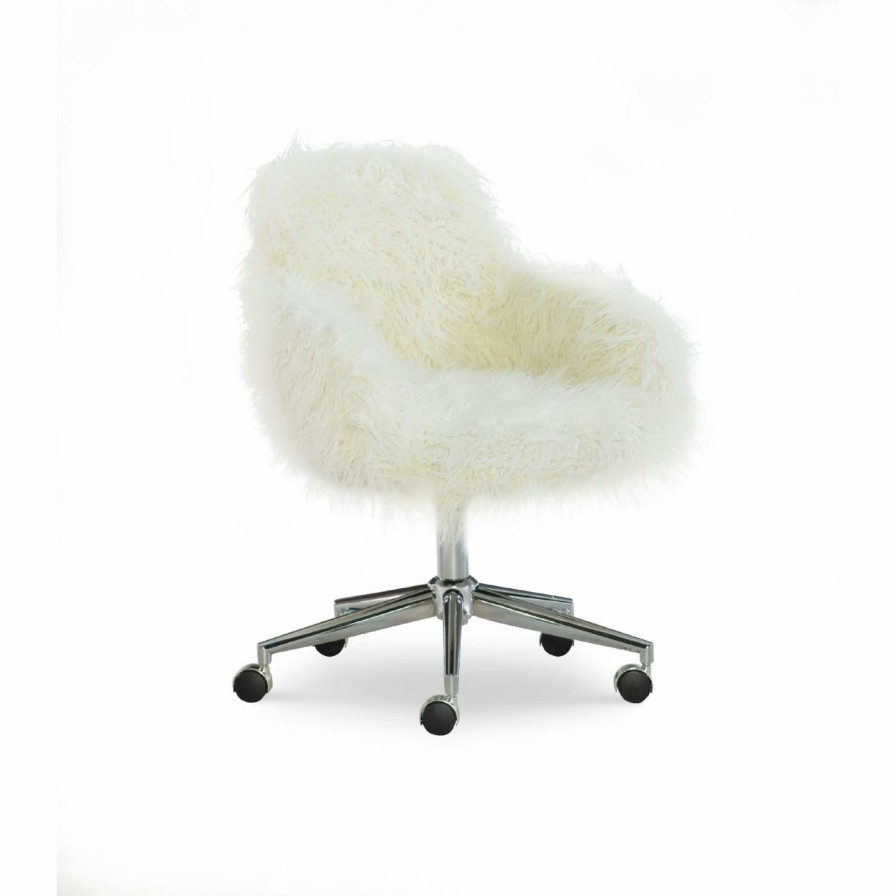 Task Chairs * | Promo Task Chairs Linon Fiona Upholstered Office Task Chair