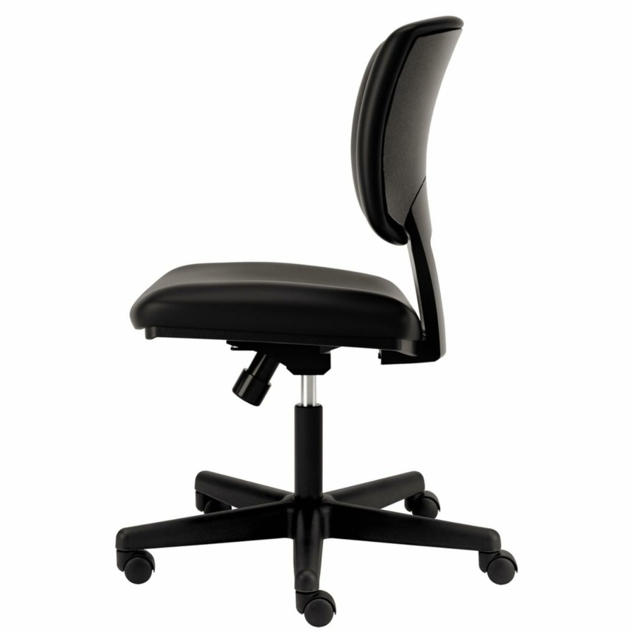 Task Chairs * | Discount Task Chairs Hon Volt Series Leather Task Chair Black