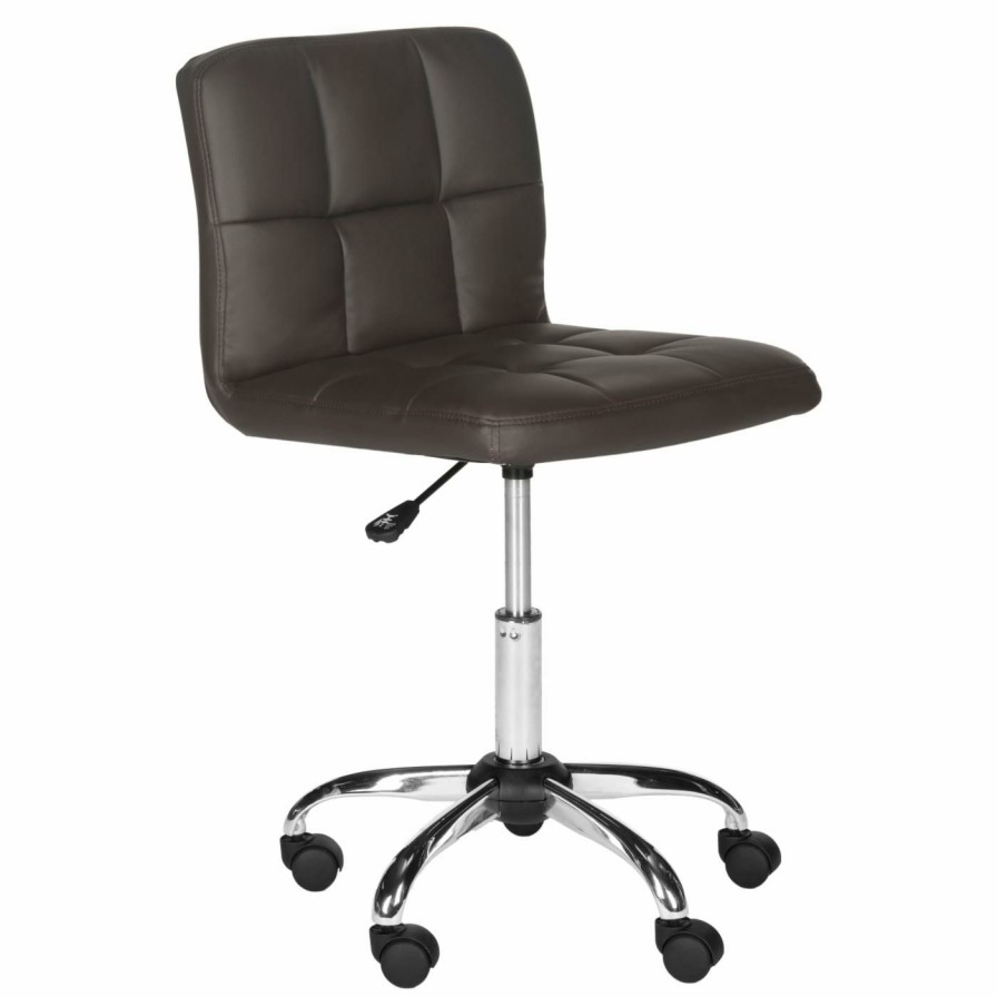 Office Chairs * | Brand New Executive Chairs Safavieh Brunner Adjustable Desk Chair