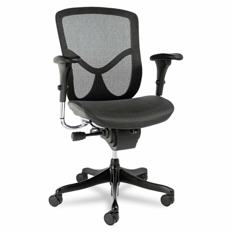 Task Chairs * | Best Sale Task Chairs Alera Eq Series Ergonomic Multifunction Mid-Back Mesh Chair