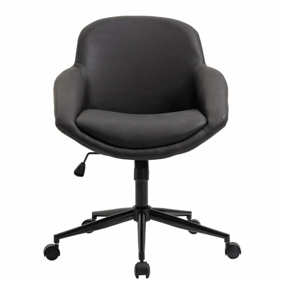 Task Chairs * | Discount Os Home And Office Furniture Task Chairs Os Home And Office Faux Leather Home Office Chair