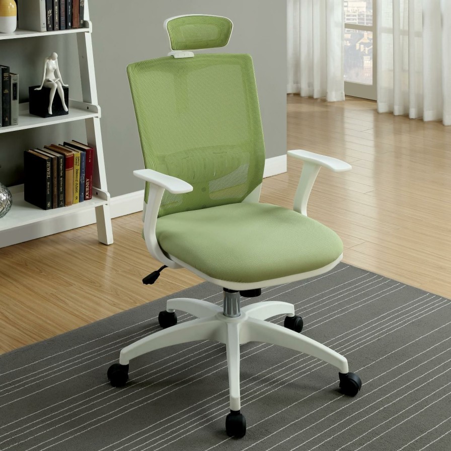 Task Chairs * | Brand New Task Chairs Furniture Of America Velarddi Contemporary Style Mesh Back Rolling Office Chair