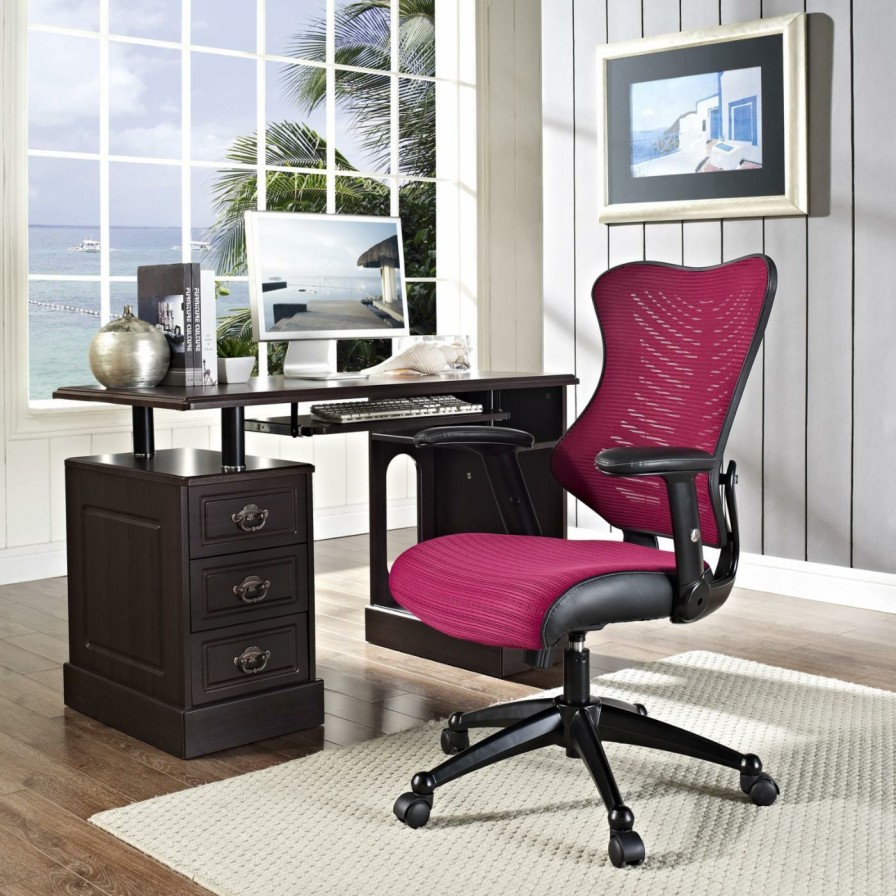 Task Chairs * | Best Sale Task Chairs Modway Clutch Ergonomic Mesh Office Chair