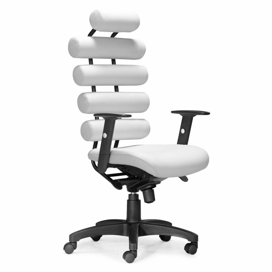 Office Chairs * | Best Deal Executive Chairs Zuo Modern Unico Office Chair White