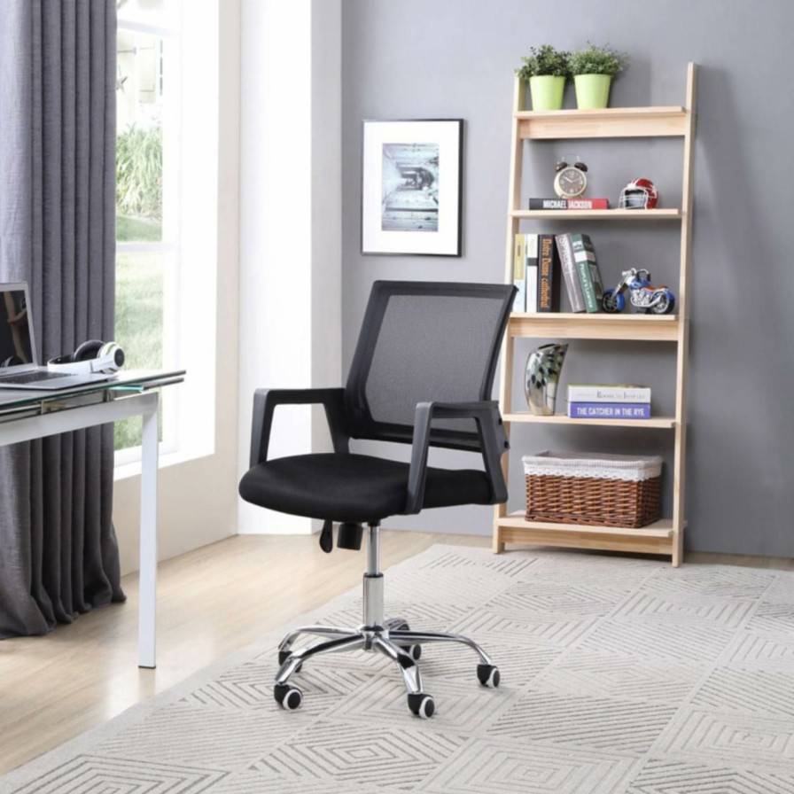 Task Chairs * | Deals Hodedah Imports Task Chairs Hodedah Mesh Office Chair