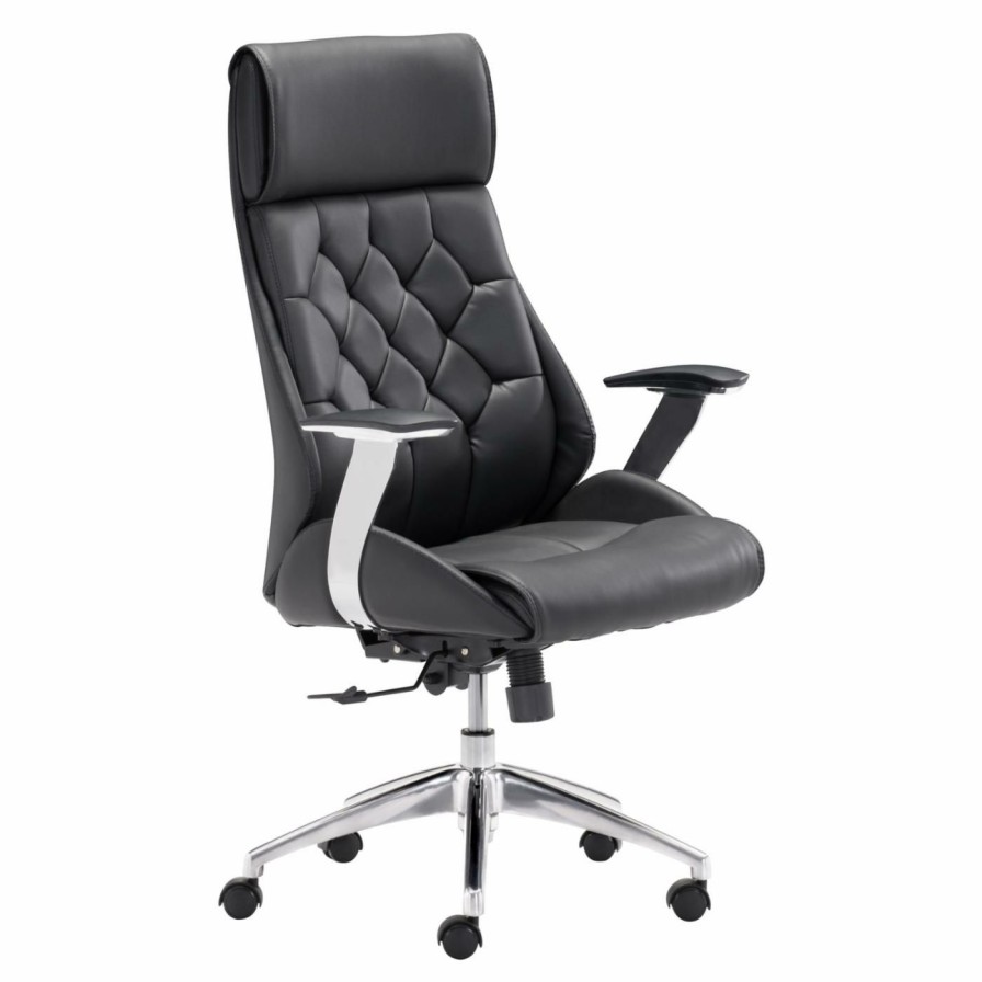 Office Chairs * | Discount Executive Chairs Zuo Modern Boutique Office Chair Black