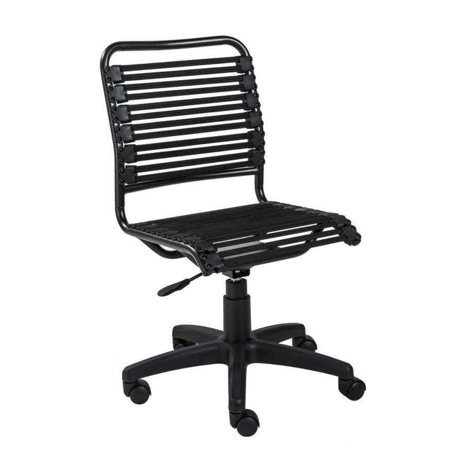 Task Chairs * | New Executive Chairs Euro Style Allison Bungee Flat Low-Back Armless Office Chair