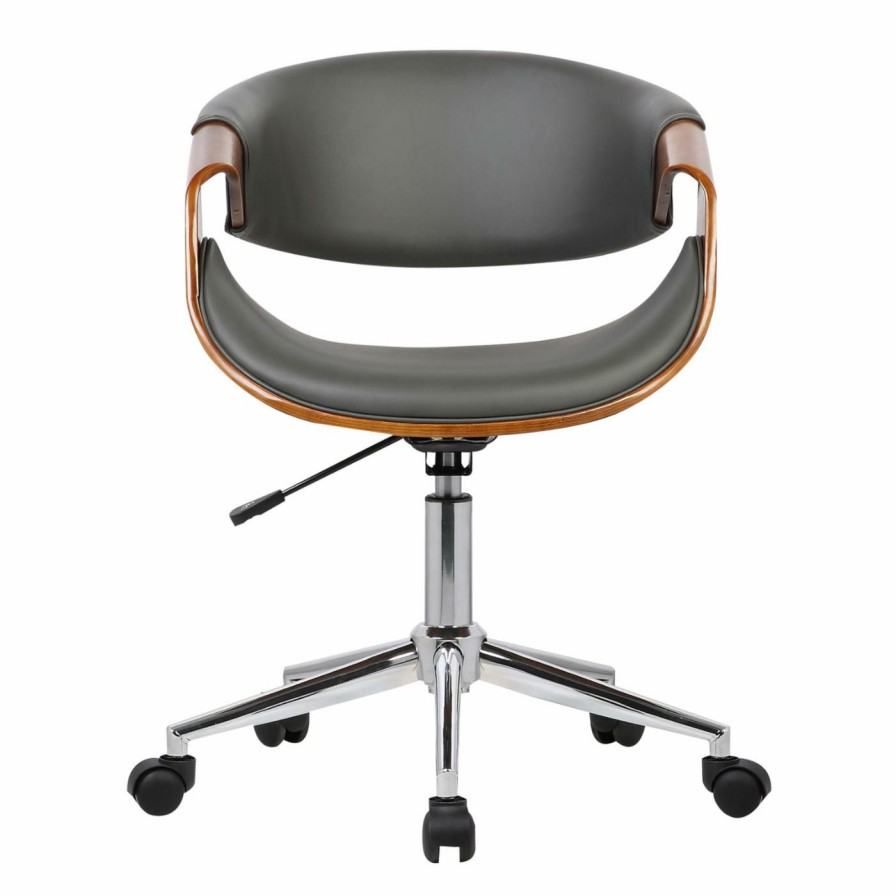 Task Chairs * | Best Pirce Task Chairs Armen Living Geneva Mid-Century Office Task Chair