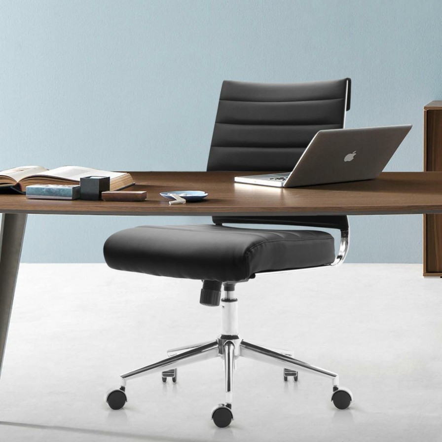 Task Chairs * | Outlet Task Chairs Edgemod Tremaine Vegan Leather Task Chair