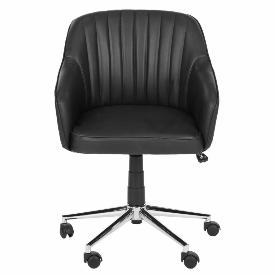 Office Chairs * | Best Pirce Executive Chairs Safavieh Hilda Desk Chair Black