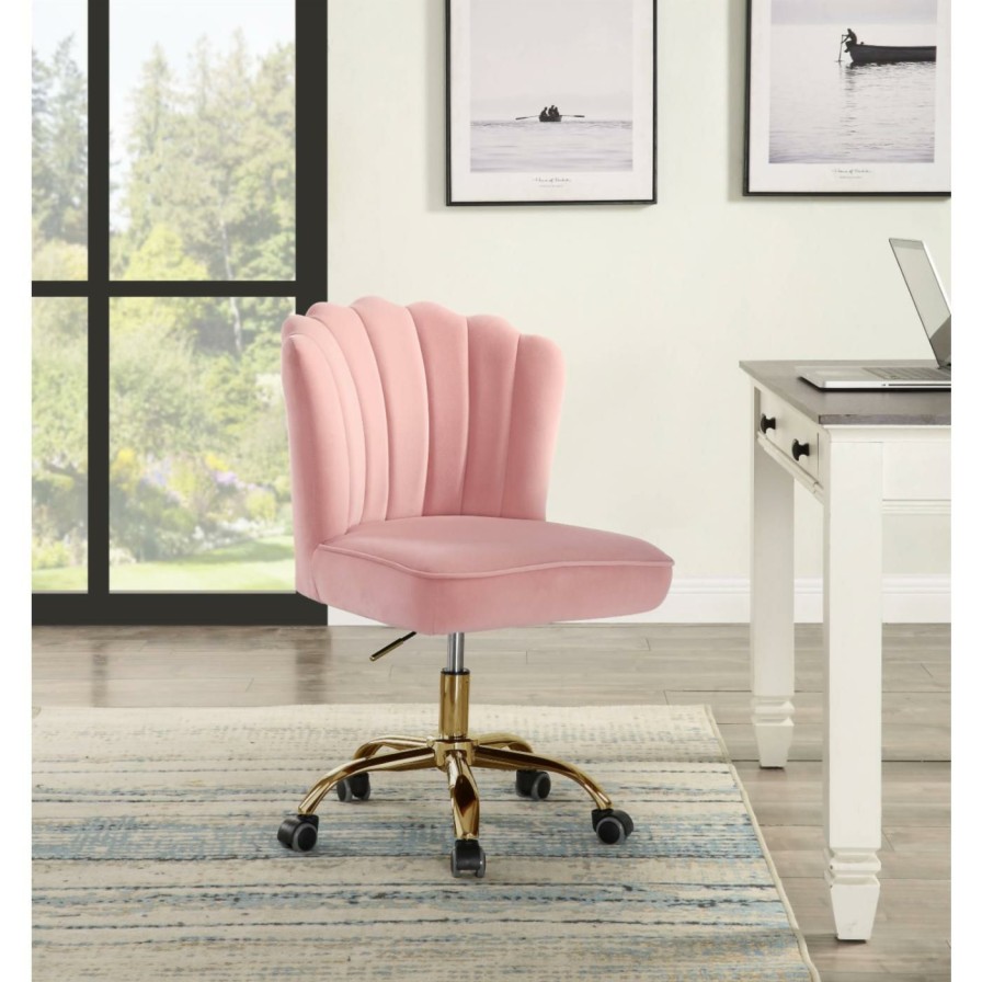 Task Chairs * | Buy Task Chairs Acme Furniture Moyle Velvet Office Chair