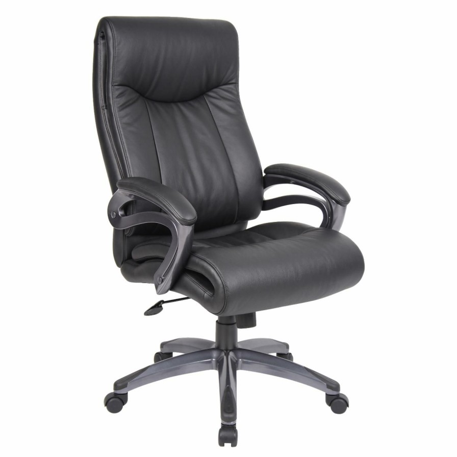 Office Chairs * | Outlet Executive Chairs Boss Double Layer Executive Chair Gray