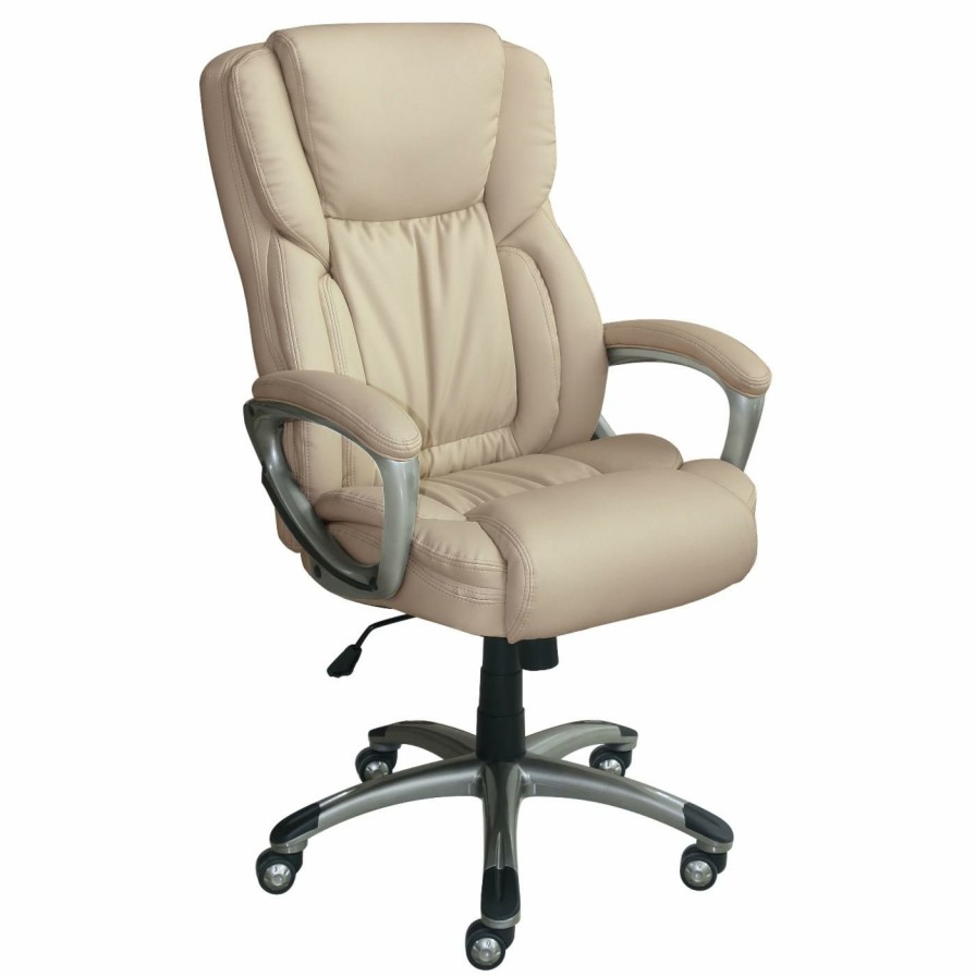 Office Chairs * | Coupon Executive Chairs Serta Supple Bonded Leather Executive Office Chair