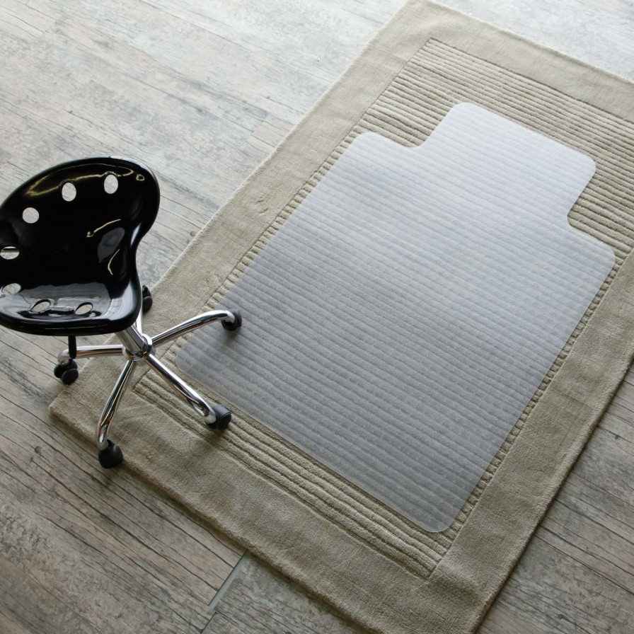 Computer Chair Mats * | Budget Computer Chair Mats Floortex Cleartex Advantagemat Pvc Clear Chairmat