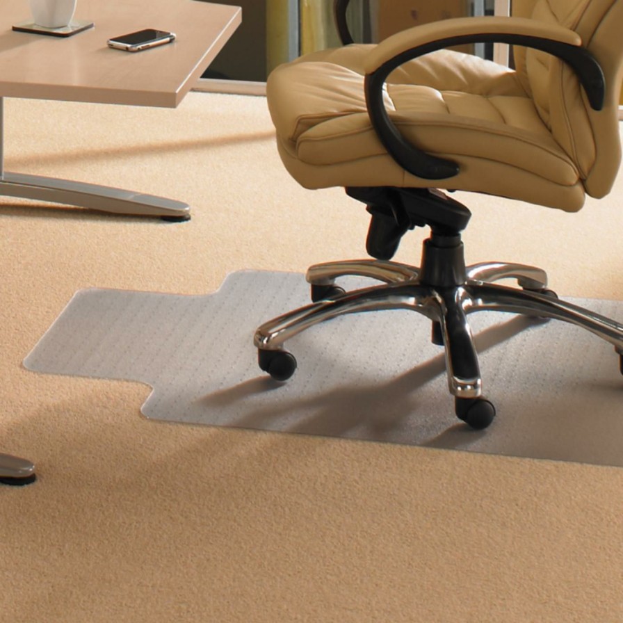 Computer Chair Mats * | Budget Computer Chair Mats Floortex Cleartex Advantagemat Pvc Clear Chairmat