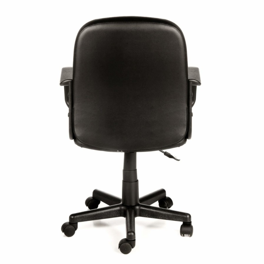 Task Chairs * | Buy Task Chairs Comfort Products Leather Mid-Back Chair Brown