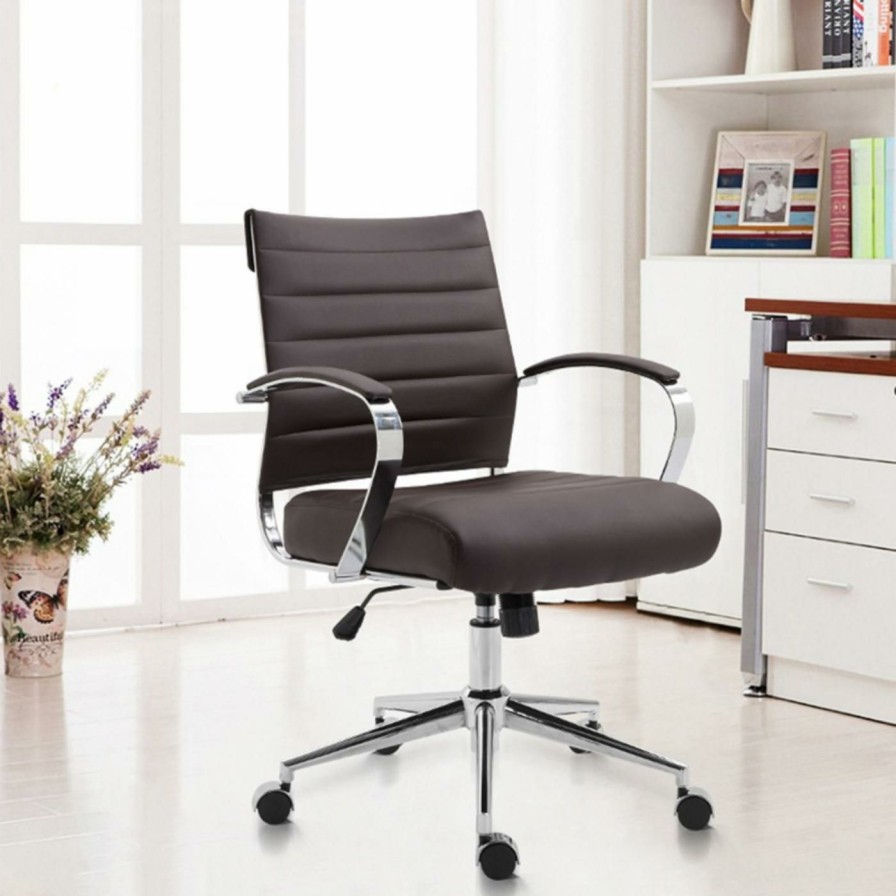 Task Chairs * | Hot Sale Task Chairs Edgemod Tremaine Adjustable Height Task Chair