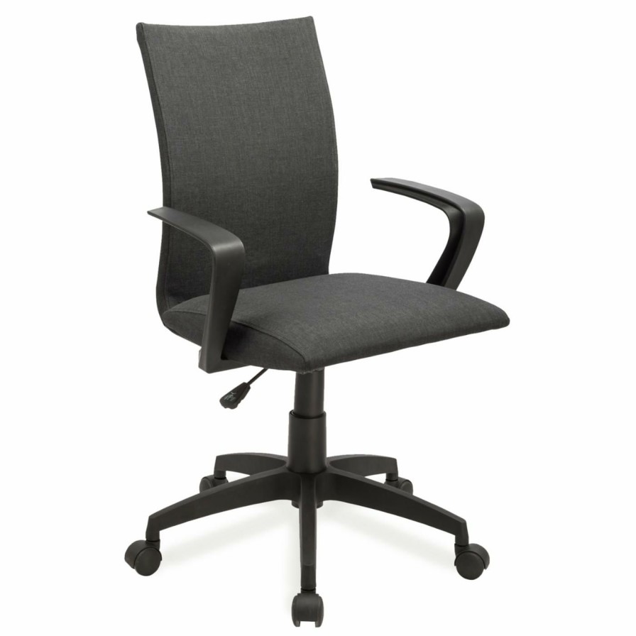 Task Chairs * | Wholesale Task Chairs Leick Home Apostrophe Office Chair With Caster Base