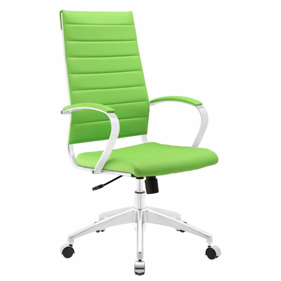 Task Chairs * | Promo Task Chairs Modway Jive High-Back Office Chair Bright Green