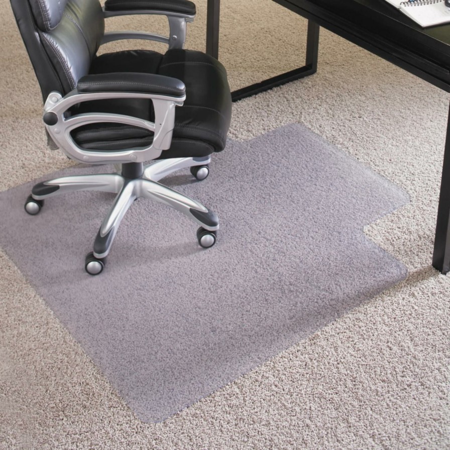 Computer Chair Mats * | Buy Computer Chair Mats Es Robbins 45 X 53 Performance Series Anchorbar Lip Chair Mat