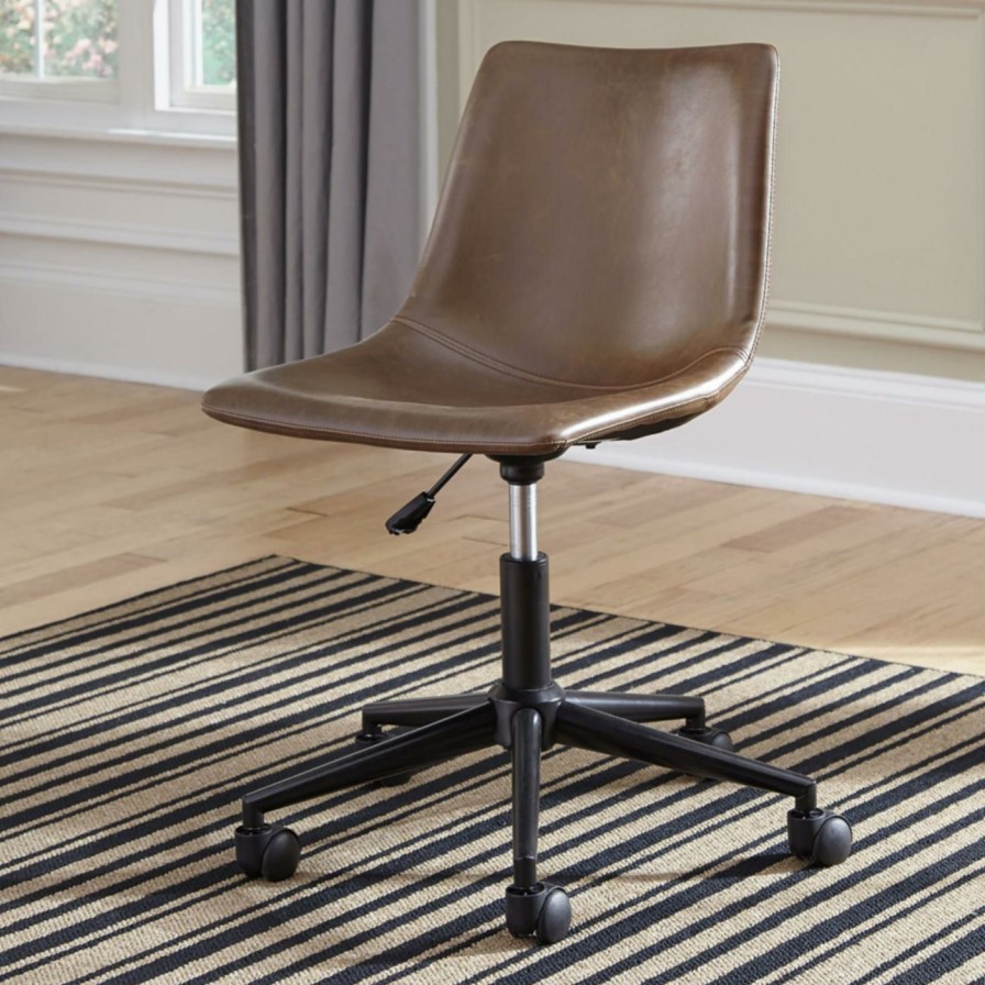 Task Chairs * | Buy Task Chairs Signature Design By Ashley Home Office Mid-Back Swivel Task Chair