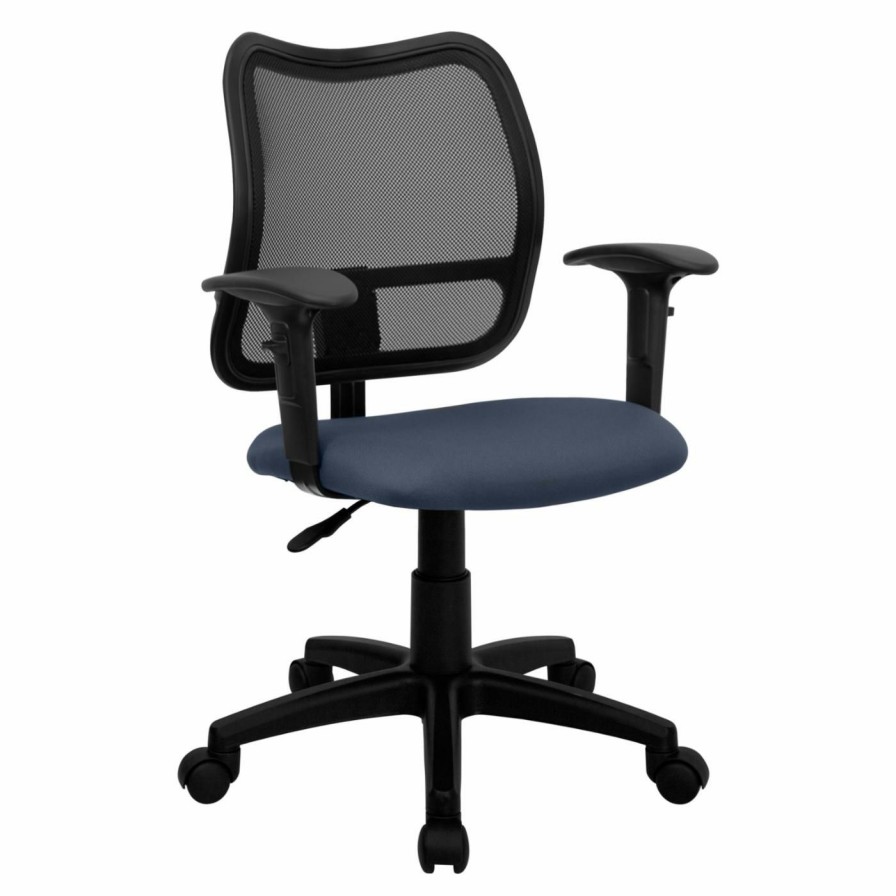 Task Chairs * | Discount Task Chairs Flash Furniture Ellis Mid-Back Mesh Task Chair