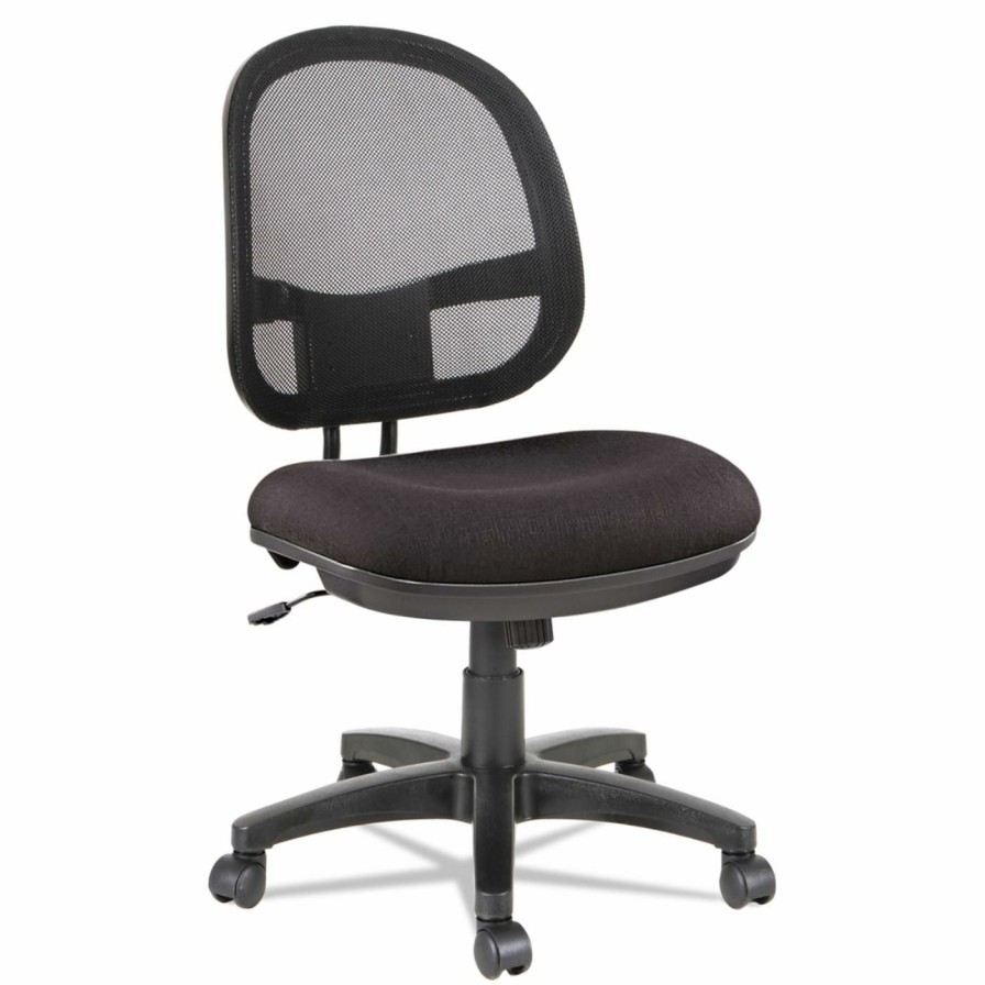 Task Chairs * | Best Reviews Of Task Chairs Alera Interval Series Swivel/Tilt Mesh Chair Black