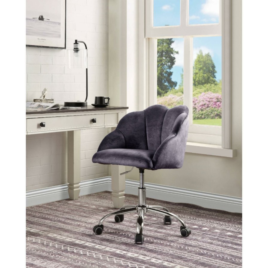 Task Chairs * | Deals Task Chairs Acme Furniture Rowse Velvet Office Chair