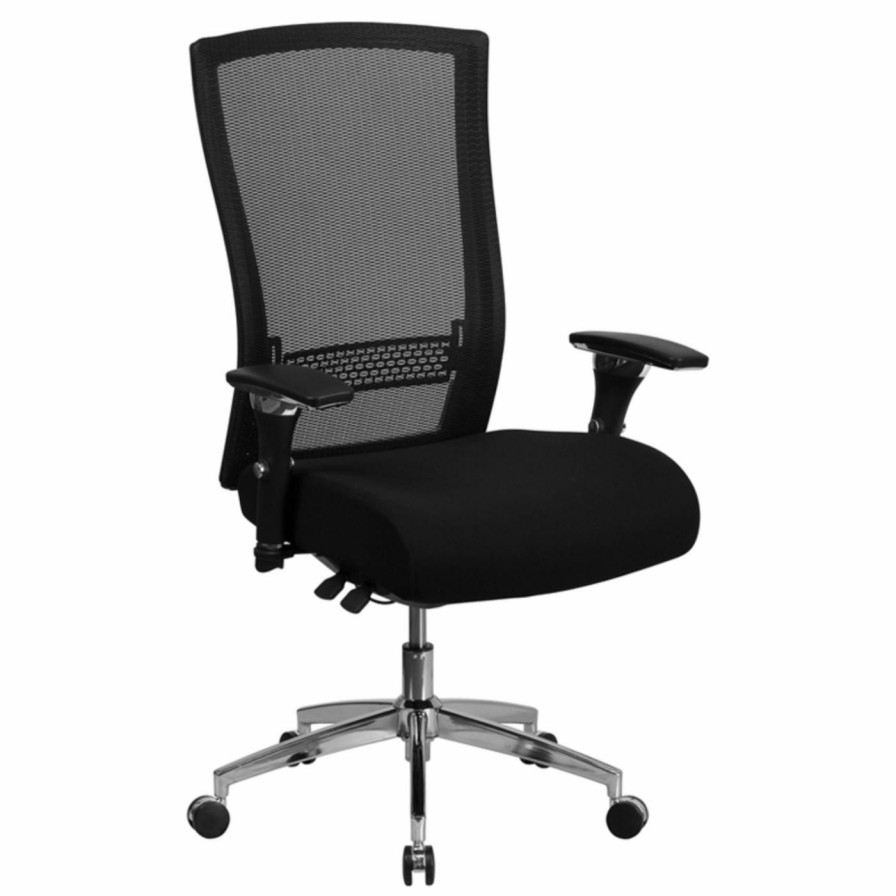 Task Chairs * | Flash Sale Task Chairs Flash Furniture Hercules Series High Back Mesh Multi-Functional Executive Swivel Chair With Seat Slider