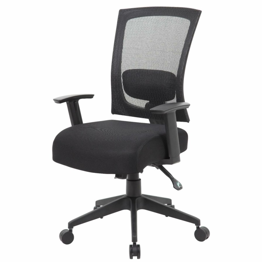 Task Chairs * | Wholesale Task Chairs Boss Contract Mesh Back Task Chair With Seat Slider