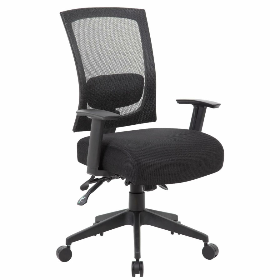 Task Chairs * | Wholesale Task Chairs Boss Contract Mesh Back Task Chair With Seat Slider