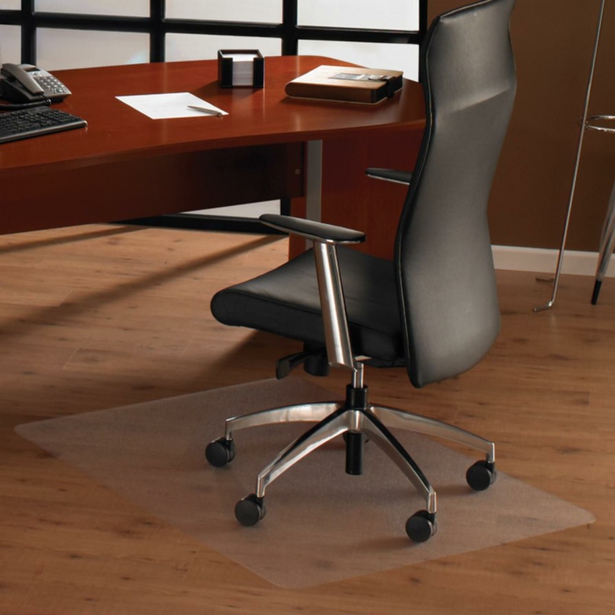 Computer Chair Mats * | Promo Computer Chair Mats Floortex Cleartex Polycarbonate Ultimat Chair Mat