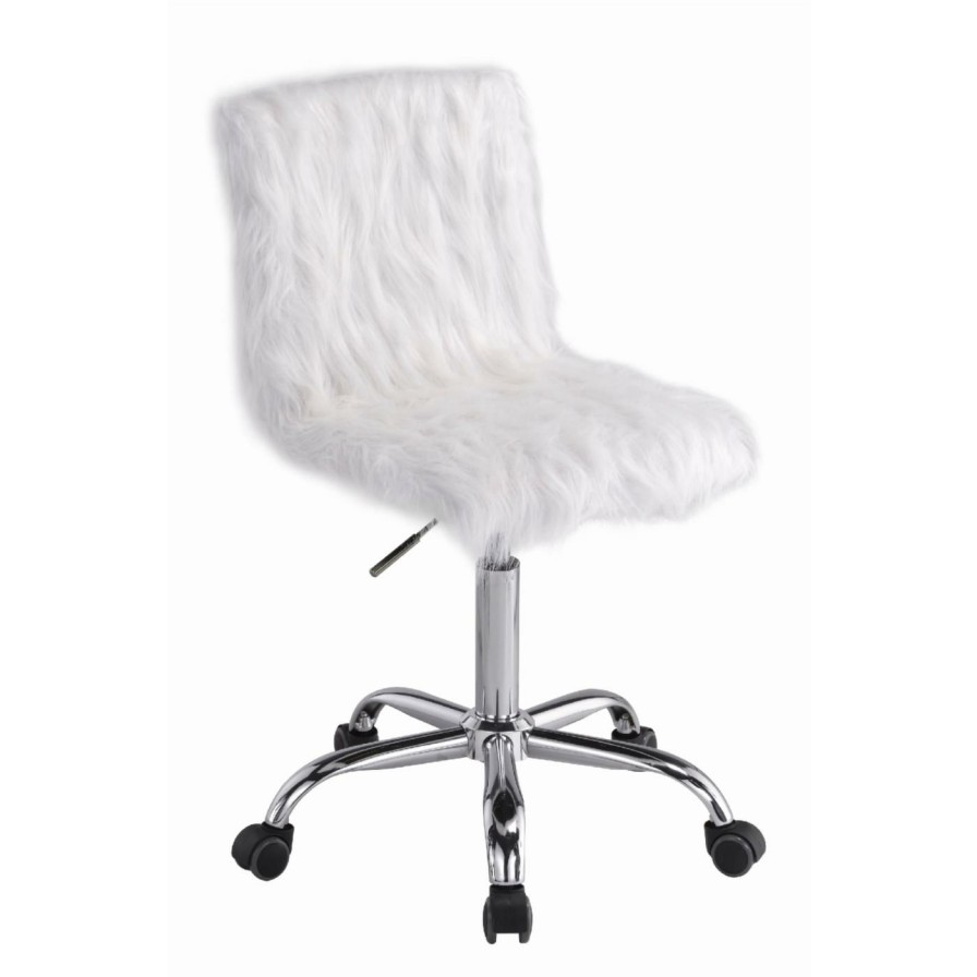 Task Chairs * | New Task Chairs Acme Furniture Arundell Faux Fur Office Chair