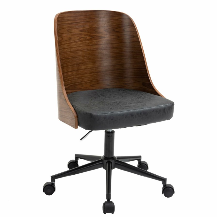 Task Chairs * | Wholesale Task Chairs Os Home And Office Furniture Swivel Wood Back Home Office Chair