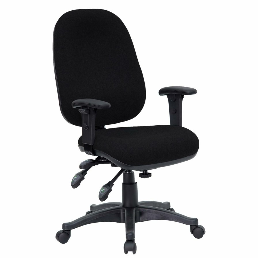 Task Chairs * | Best Reviews Of Task Chairs Flash Furniture Mid-Back Multi-Functional Swivel Computer Chair Black