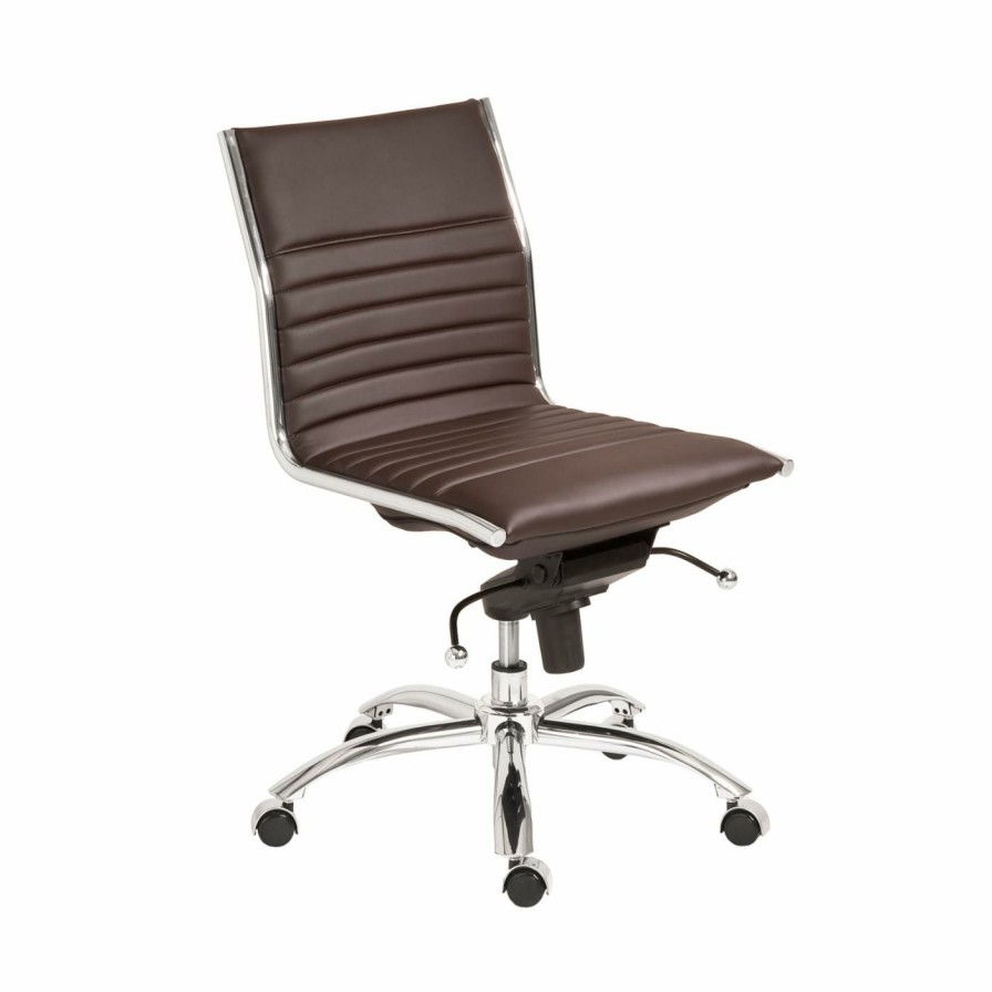 Task Chairs * | Cheap Task Chairs Euro Style Dirk Low Back Armless Office Chair