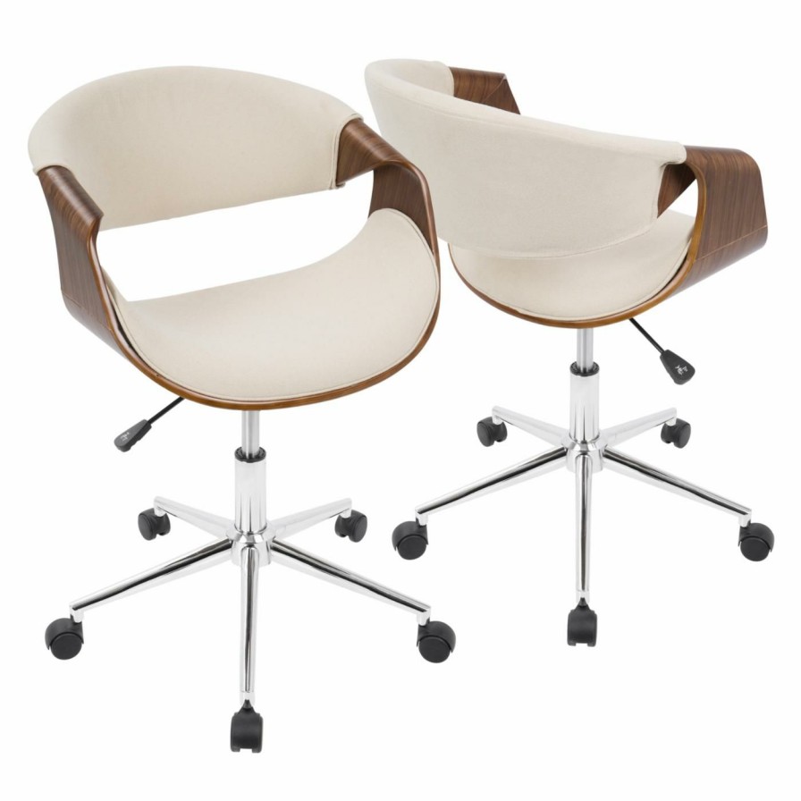 Task Chairs * | Top 10 Executive Chairs Lumisource Curvo Mid-Century Modern Office Chair