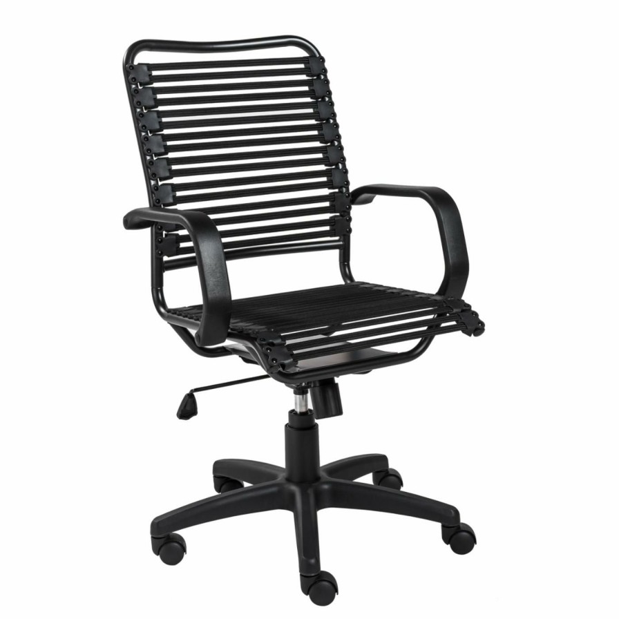 Task Chairs * | Best Sale Task Chairs Euro Style Allison Bungee Flat High Back Office Chair