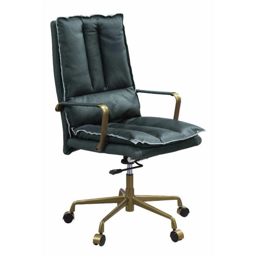 Office Chairs * | Hot Sale Executive Chairs Acme Furniture Tinzud Leather Office Chair