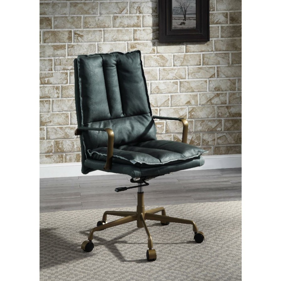 Office Chairs * | Hot Sale Executive Chairs Acme Furniture Tinzud Leather Office Chair