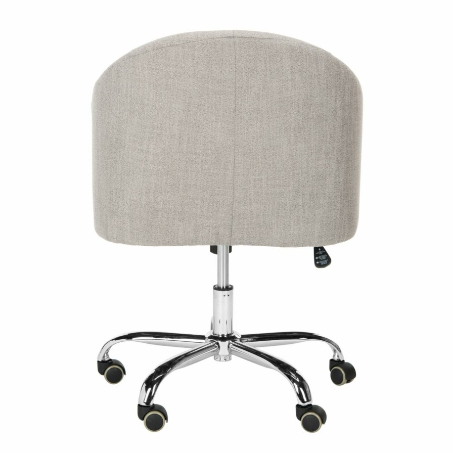 Office Chairs * | Buy Executive Chairs Safavieh Amy Linen Office Chair