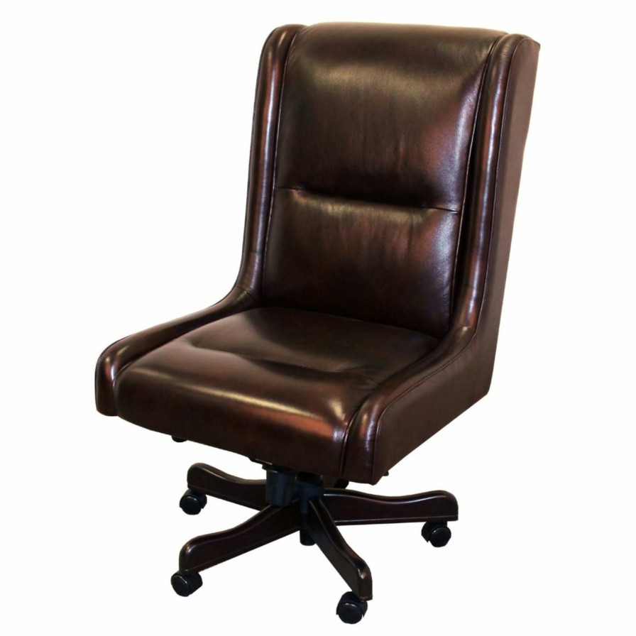 Office Chairs * | Cheapest Executive Chairs Parker House Prestige Dc#108 Leather Desk Chair