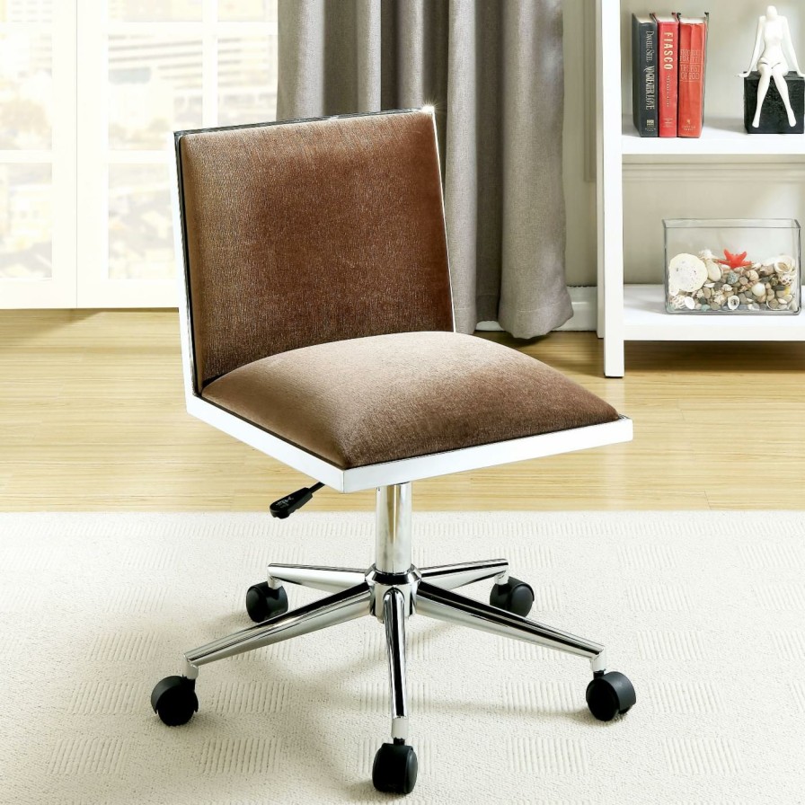 Office Chairs * | Promo Executive Chairs Furniture Of America Payne Contemporary Office Chair Brown