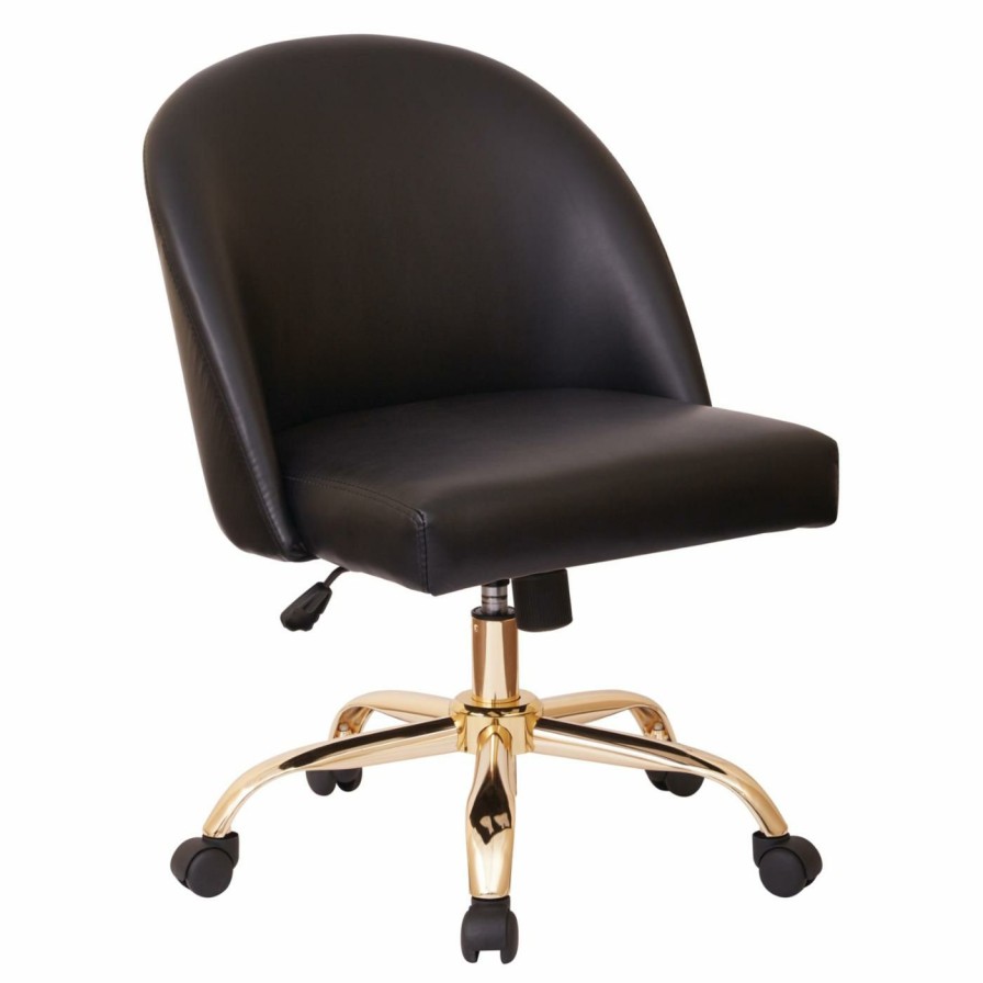 Task Chairs * | Best Pirce Task Chairs Osp Home Furnishings Layton Mid-Back Office Task Chair