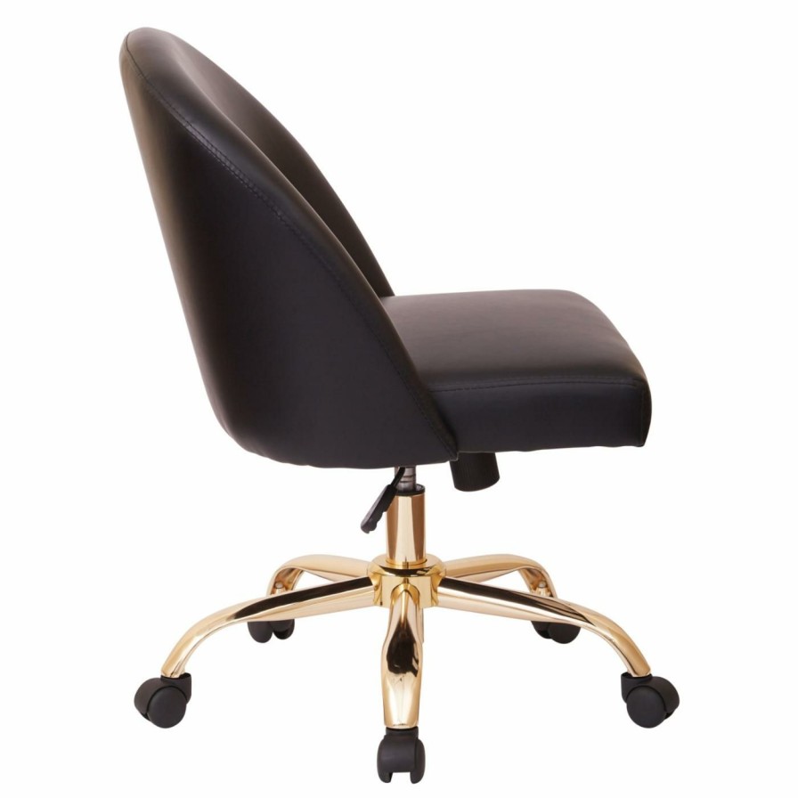 Task Chairs * | Best Pirce Task Chairs Osp Home Furnishings Layton Mid-Back Office Task Chair