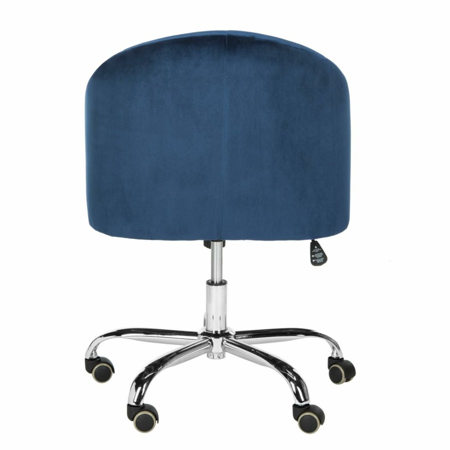 Office Chairs * | Best Pirce Executive Chairs Safavieh Amy Velvet Office Chair