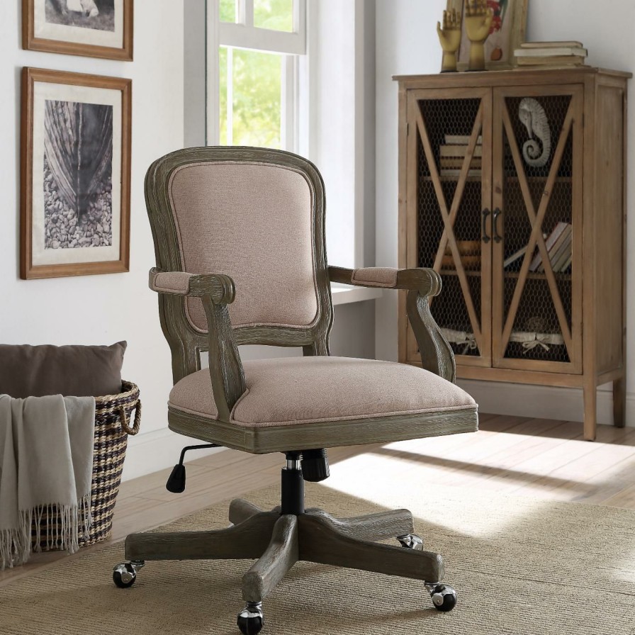 Office Chairs * | Wholesale Executive Chairs Linon Maybell French Country Office Chair